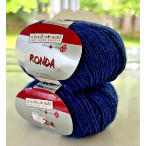 Ronda Schoeller Stahl Wool/Rayon 2 Skein Yarn Bundle Blue